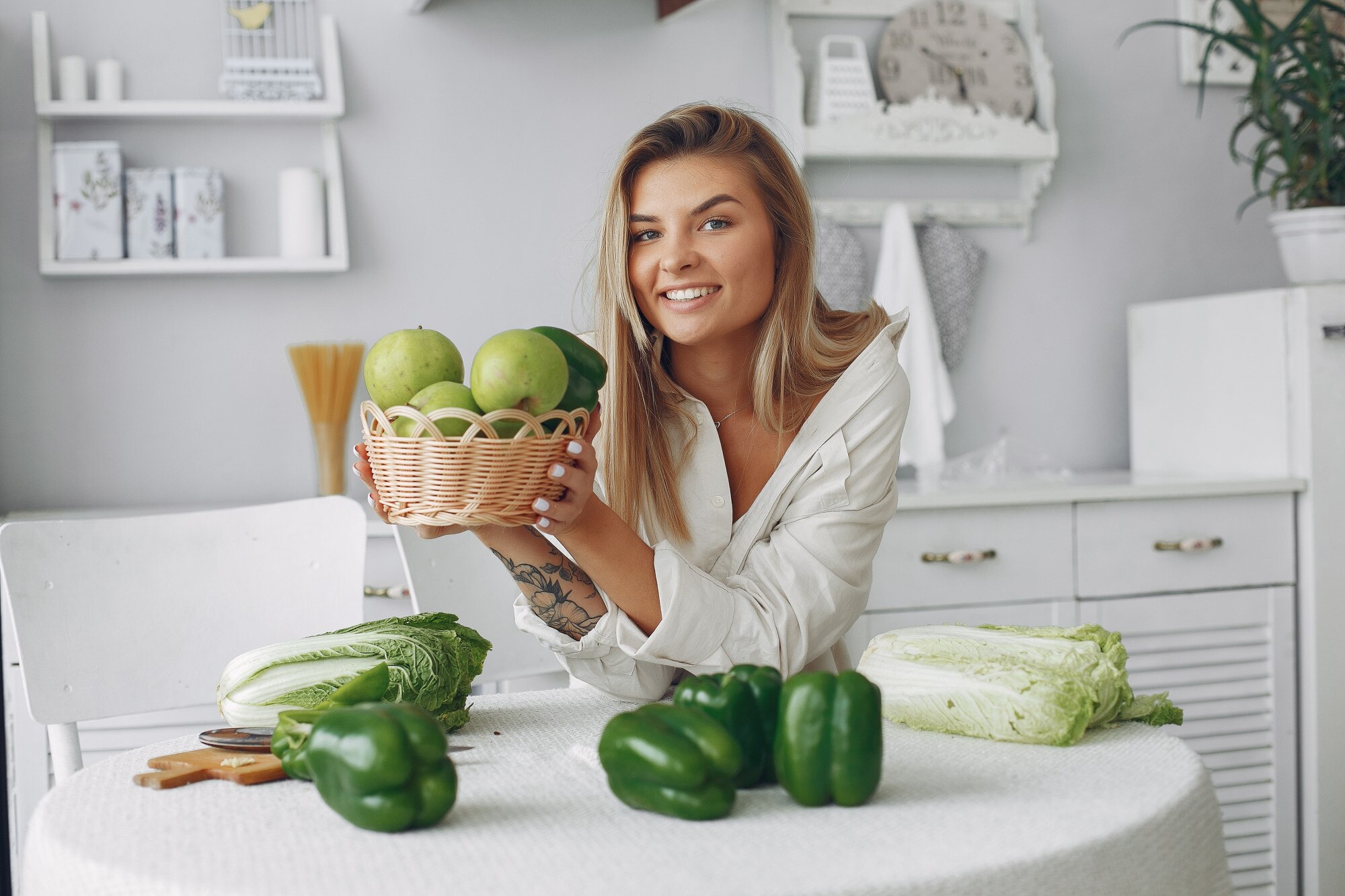 Vital Kitchen Lab instructor studio portrait illustration